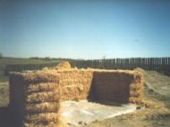 Straw bale walls