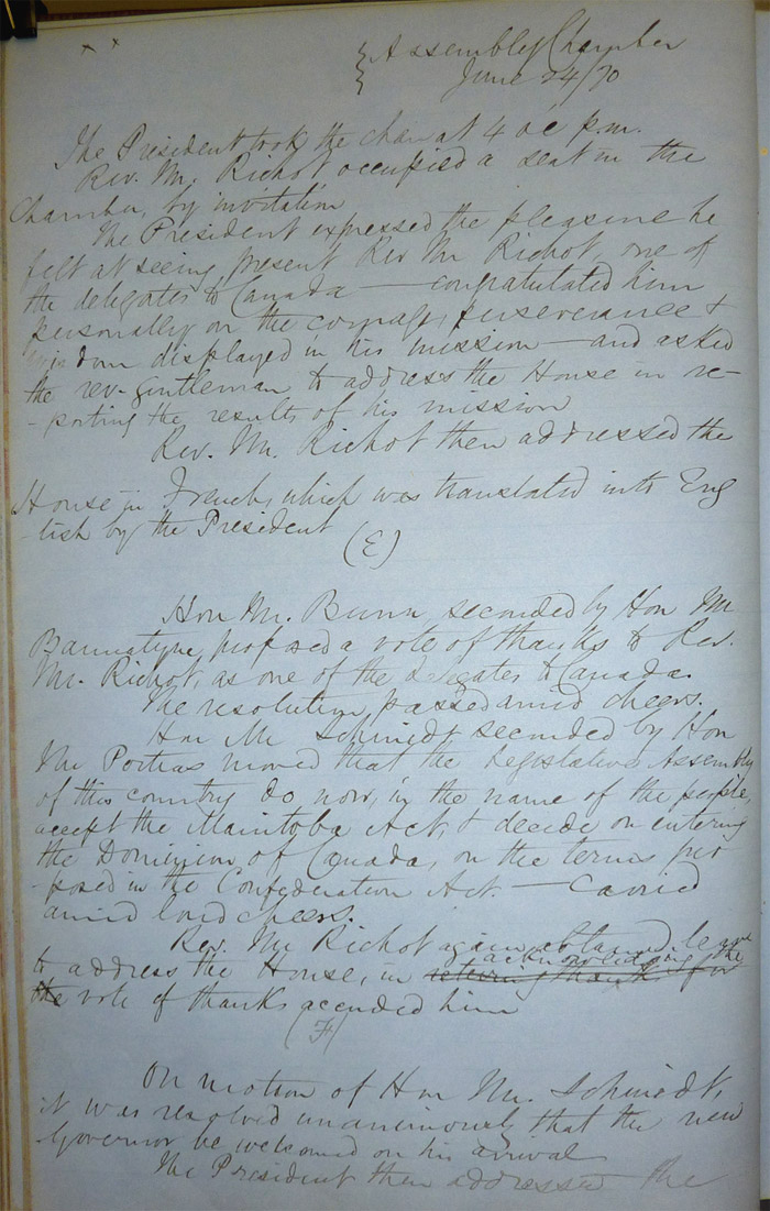 Journal de la session de l’Assemblée législative d’Assiniboia, page 51